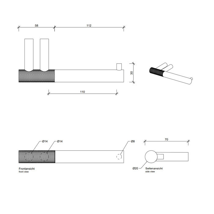 Decor Walther Club TPH1 Держатель туалетной бумаги, подвесной, цвет: хром 855800