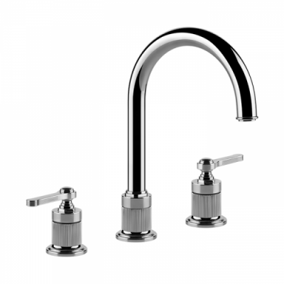 Gessi Venti20 Смеситель для раковины, на 3 отв., излив: 17.2см., цвет хром 65016#031