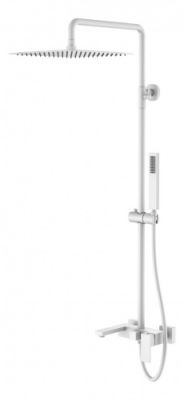 Стойка для ванны/душа Boheme QUBIC Matt White 478-MW