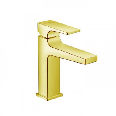 Hansgrohe Metropol Смеситель для раковины 110, на 1 отв, с донным клапаном, излив 135мм, цвет: золото 32507990