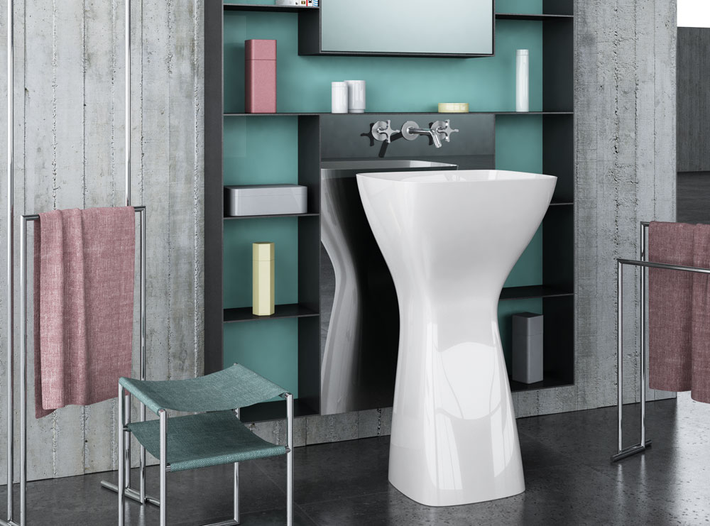 Раковина напольная 50x42 TOIO etoceramiche 02219001