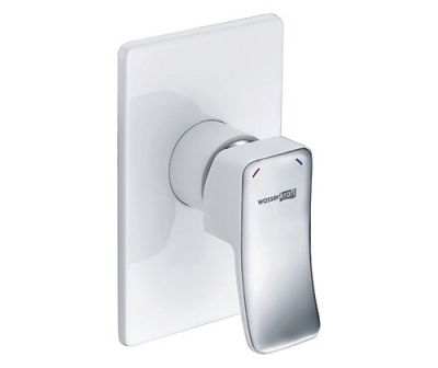 WasserKRAFT Aller 10651WHITE Смеситель для душа, белый/хром