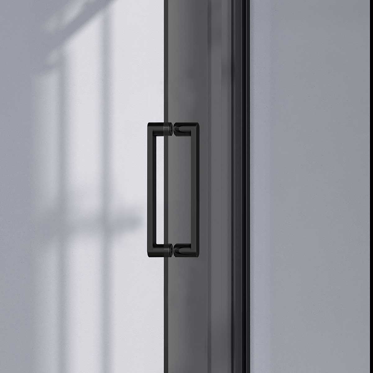 Душевая дверь Como-N VDS-4CN160CGB, 1600, черный, стекло тонированное