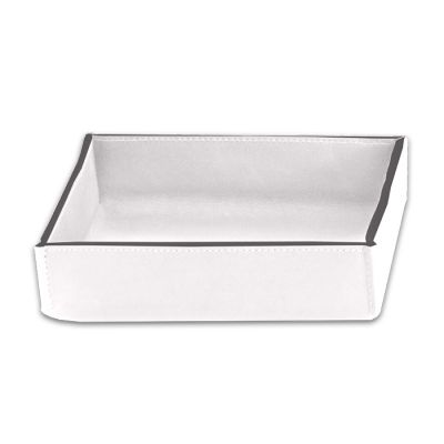 938350 Decor Walther Nappa TAB S Лоток настольный, натуральная кожа, цвет: белый