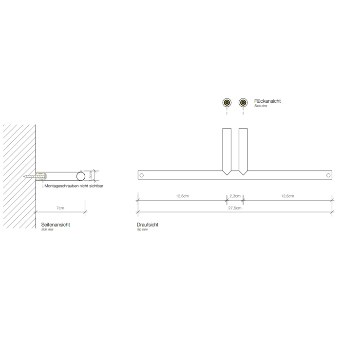 Decor Walther Mikado TPH2 Держатель туалетной бумаги, подвесной, цвет: черный матовый 520360