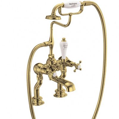 Смеситель на борт ванны Burlington CLR15-QT GOLD