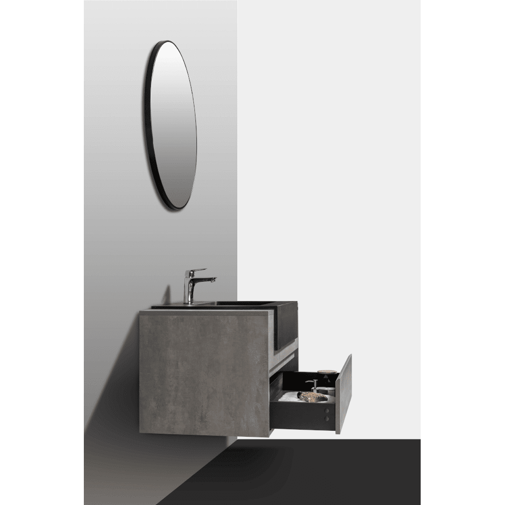 903U1000 Мебель B&W U903.1000 основной шкаф, Blum направляющие, кварцевая раковина (1000x550x512)