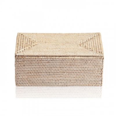 Decor Walther Basket UTBMD Универсальная коробка 30x15.5x14см, с крышкой, настольная, цвет: ротанг светлый 932191