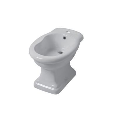 Disegno ceramica Paolina, напольное биде 58 см. c 3 отверстиями под смеситель, PA00600301 BR белый/бронза