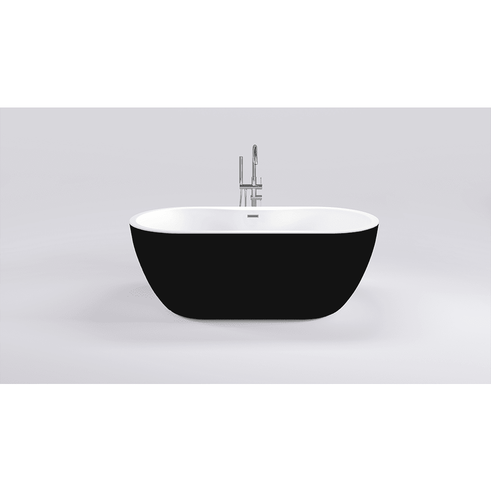 111SBBL Акриловая ванна отдельночтоящая B&W SB111 Black (1800x750x580)