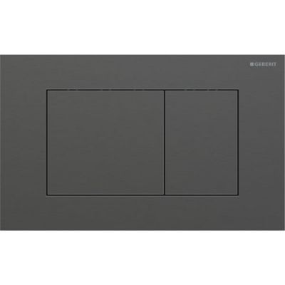 115.629.QD.1 Geberit Sigma40 Клавиша для двойного смыва, хромированный черный / Матированный, легкоочищ. покр.