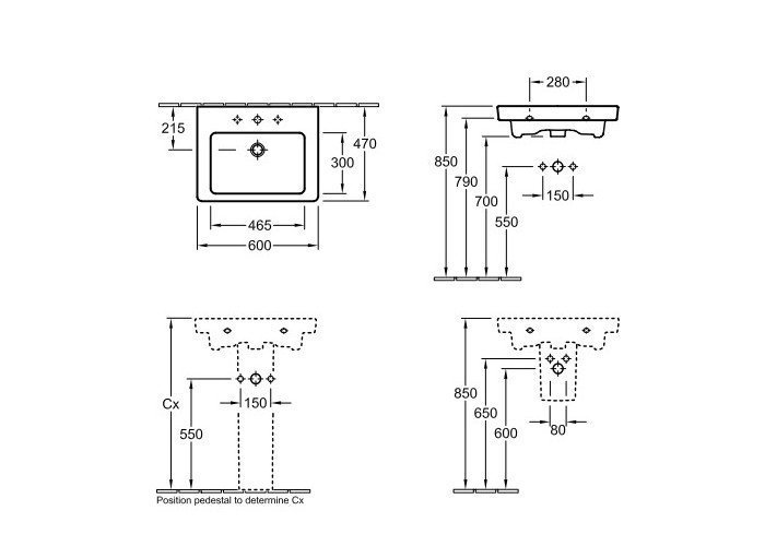 Раковина Villeroy&Boch Subway 2.0, белый альпин 7113 6001