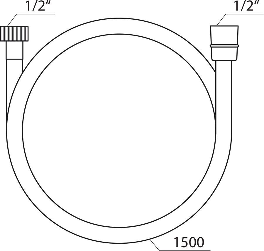 X07P337 Душевой шланг Ravak SatinFlex 200 см