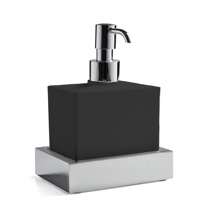 3SC SK 3.0 Дозатор настольный, композит Solid Surface, цвет: чёрный/хром SK01DASL.NO