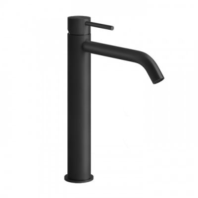 GESSI Flessa Смеситель для раковины, на 1 отв., высокий h=30.5см., излив 15.5см, цвет: black XL 54006#299