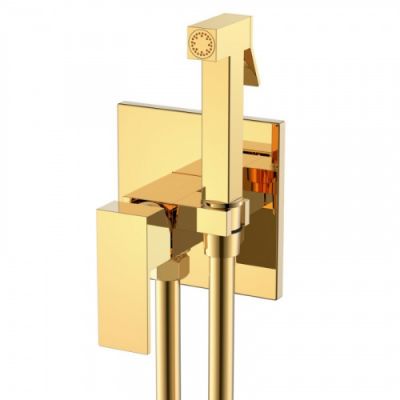 Смеситель гигиенический Boheme, QUBIC Gold 477-G