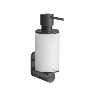 Gessi 316 Дозатор для жидкого мыла, подвесной, цвет: белый/brushed black metal pvd 54713#707