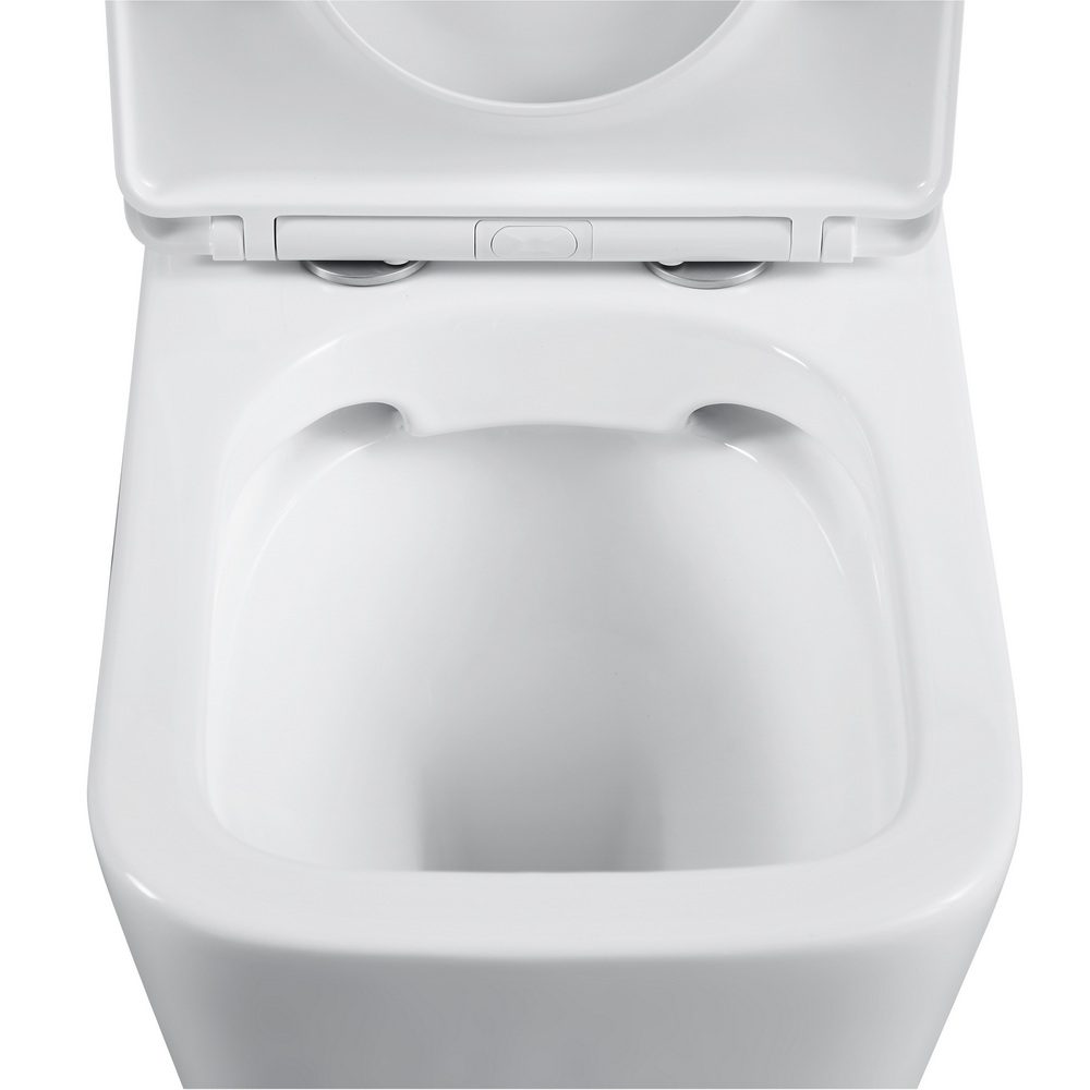 7703W Унитаз компакт B&W W-7703 P-trap / Geberit/ Rimless / anti-dirt (640x360x840)