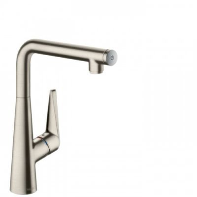 Hansgrohe Talis M51 Смеситель  для кухни на 1 отв, поворотный излив: 18.5см с вытяжным душем, 2jet, h:15.2см, цвет: нержавейка 73850800