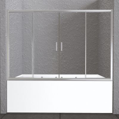 Шторка на ванну 180 см, раздвижная BELBAGNO UNIQUE-VF-2