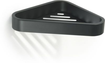 Gedy Outline, решётка угловая 1-уровневая, цвет черный матовый 3283(14)