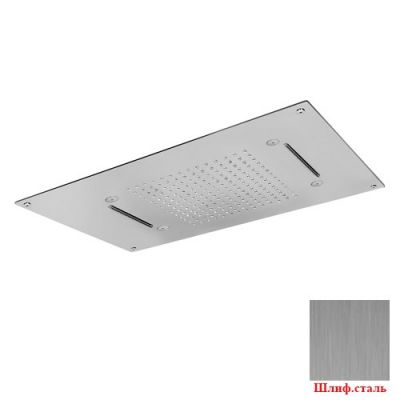 AquaElite верхний душ 70X40 с каскадом и распылением SF018A03Q шлифованная сталь