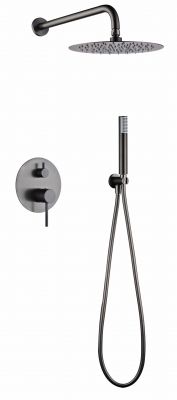 Душевой комплект Imex Monza, верхний душ ø25cm imex, black gun metal pvd