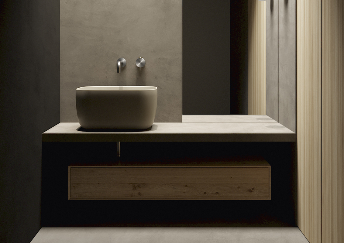 LOLA/7500 раковина на столешницу-50*40*h25см, белая