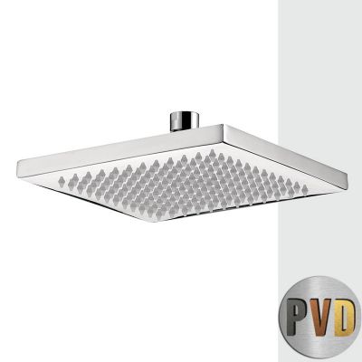 Верхний душ Daniel A590DP с шарнирным соединением 20см, золото брашированное PVD