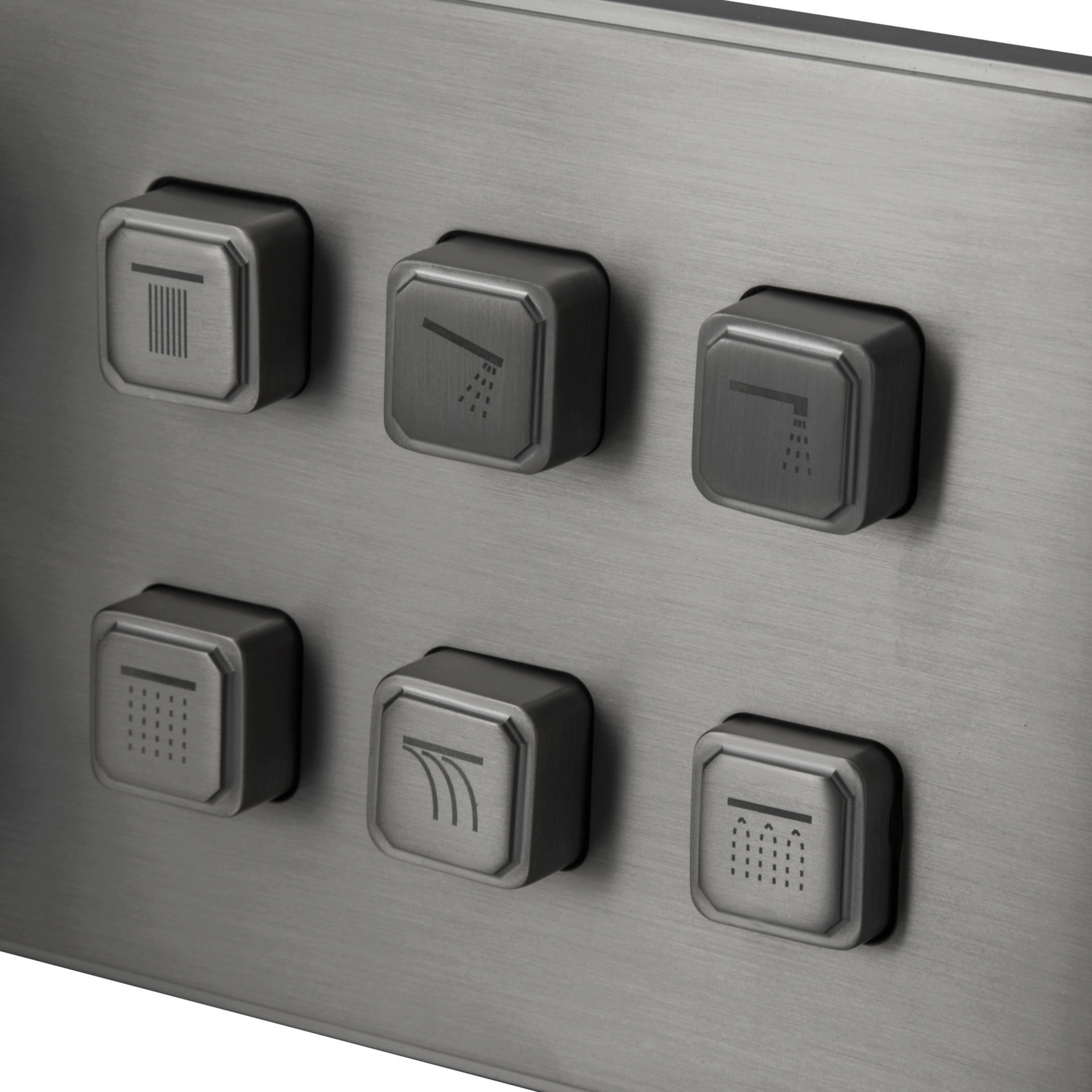 Maxonor ABSOLUTE PL87109/6-9 Блок управления встроенной душевой системы, графит матовый