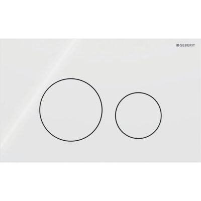 115.628.SI.1 Geberit Sigma40 Клавиша для двойного смыва, круглая белая глянцевая
