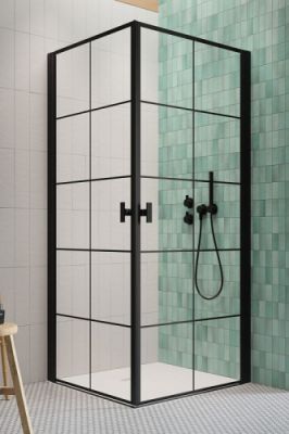 Душевой уголок 90x90 Radaway Nes 8 Black KDD I Factory