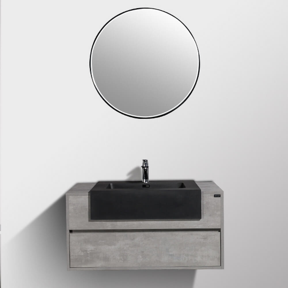 903U1000 Мебель B&W U903.1000 основной шкаф, Blum направляющие, кварцевая раковина (1000x550x512)