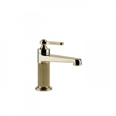 Gessi Venti20 Смеситель для раковины на 1 отверстие, однорычажный, в комплекте с донным клапаном, цвет: Brass PVD 65001#710