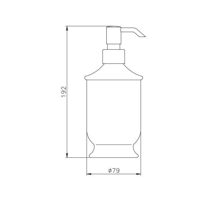 Nicolazzi On Shelf Дозатор для жидкого мыла из керамики, настольный, цвет: белый 6006CR