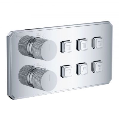 Maxonor ABSOLUTE PL87109/6 Блок управления встроенной душевой системы, хром