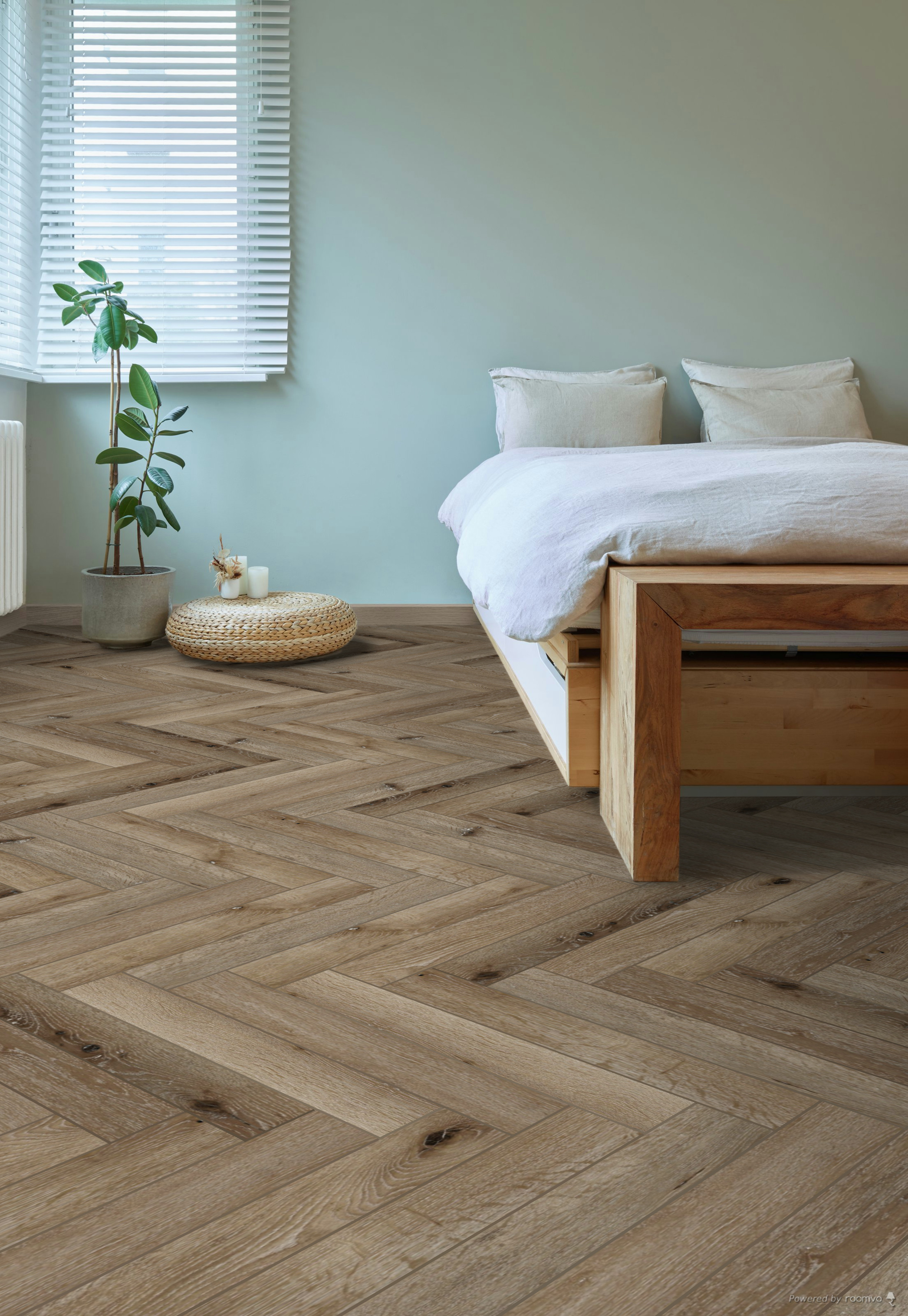 Виниловый паркет ёлочка 66x11 COREtec Naturals HB Acorn