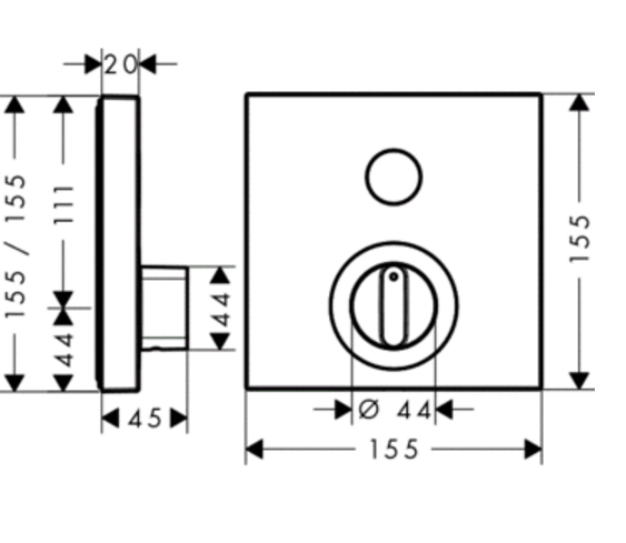 15767000 Hansgrohe Pura Vida Смеситель ShowerSelect, на1 поток, цвет: хром