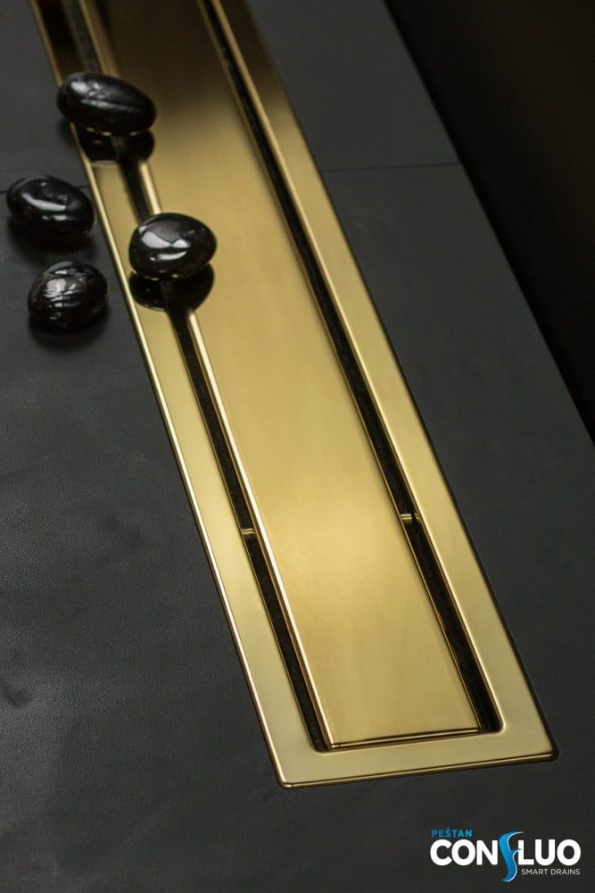 Линейный трап 650 мм PESTAN Confluo Premium Line Gold 13100053