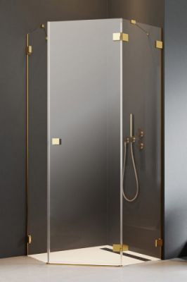 Пятиугольный душевой уголок 100X100 Essenza Pro Gold PTJ