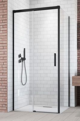 Душевой уголок 160x80 Radaway Idea Black KDJ профиль чёрный матовый