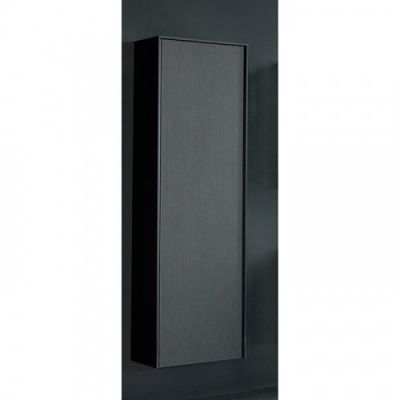 Duravit XViu Шкаф подвесной 50x36x133см с 3 стеклянными полками, (петли слева), цвет: dark brushed oak/чёрный матовый XV1326LB272