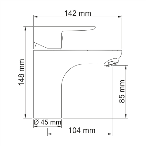 WasserKraft Leine 3503 Смеситель для раковины