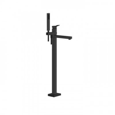 Gessi Rettangolo Смеситель для ванны, напольный, с ручным душем, цвет: Black XL 53129#299
