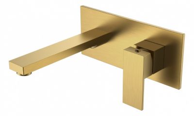Смеситель для умывальника из стены QUBIC Bronze 475-BR