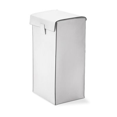 938850 Decor Walther Nappa WB Корзина для белья, напольная, натуральная кожа, цвет: белый