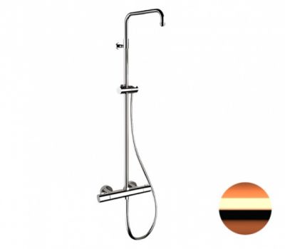 Душевая система термостатическая Remer Elegance EQ32ASSDRL, медь глянцевая