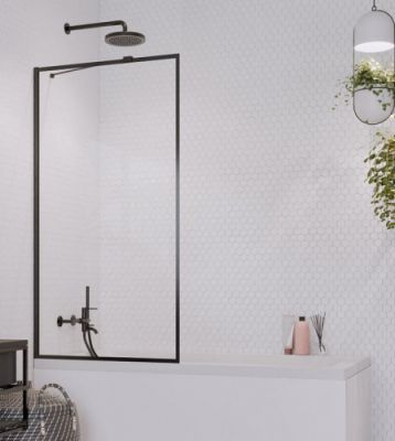 Шторка на ванну 70 см Radaway IDEA BLACK PNJ FRAME