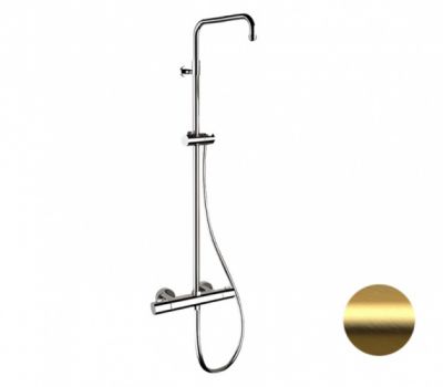 Душевая система термостатическая Remer Elegance EQ32ASSDBG, золото брашированное
