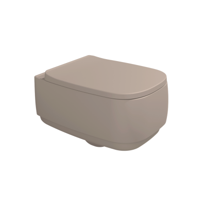 Flaminia Flag унитаз 54 см, подвесной с системой GoClean, керамика, цвет Argilla